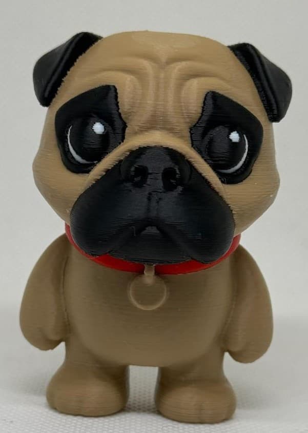 Finished print — Pug dog